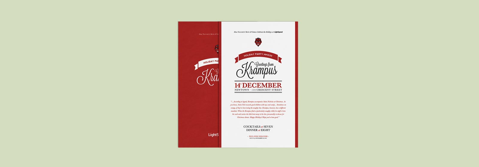 Krampus Holiday Party Invitation Design