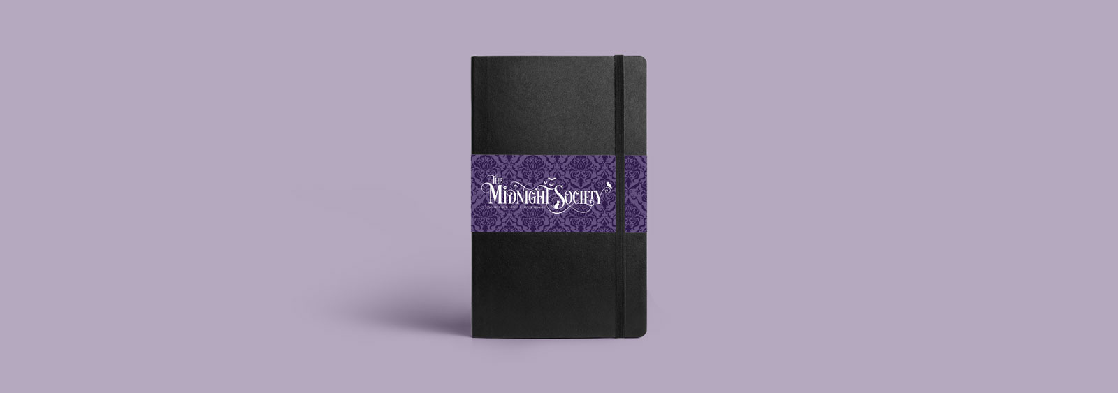 The Midnight Society logotype and identity design by Noisy Ghost Co.