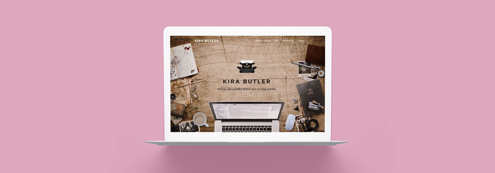 KiraButler.com website designed by Noisy Ghost Co.