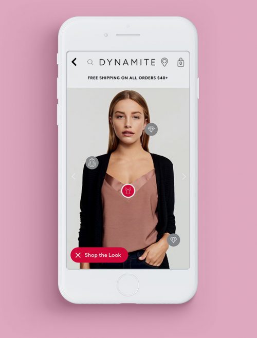 Dynamite Fashion Outfitting Mobile Design, by Noisy Ghost Co.